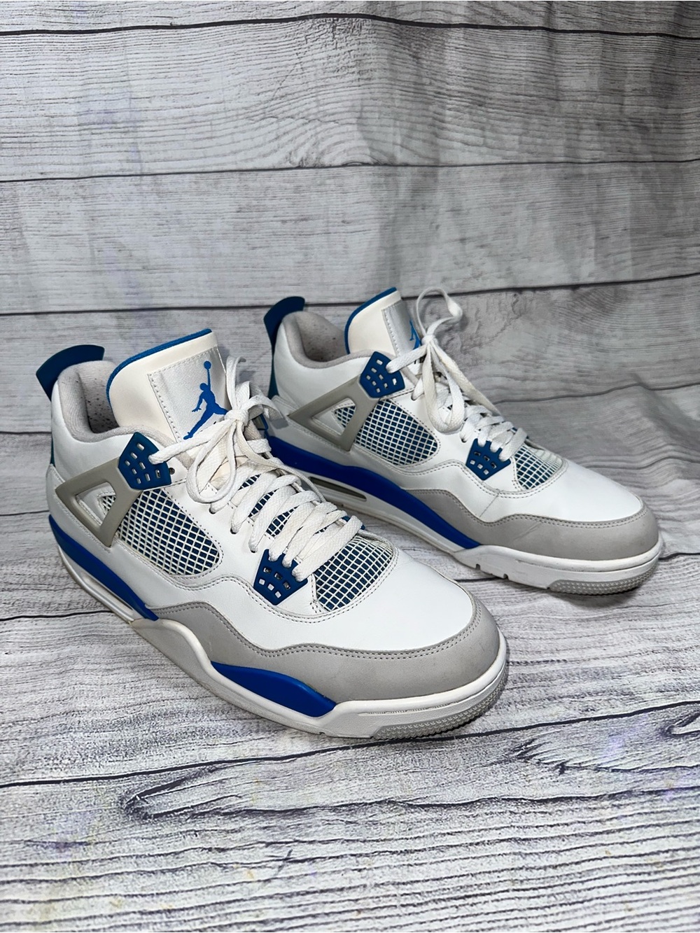 Nike Air Jordan 4 IV Retro Military Blue 308497-105 size 12.5 M